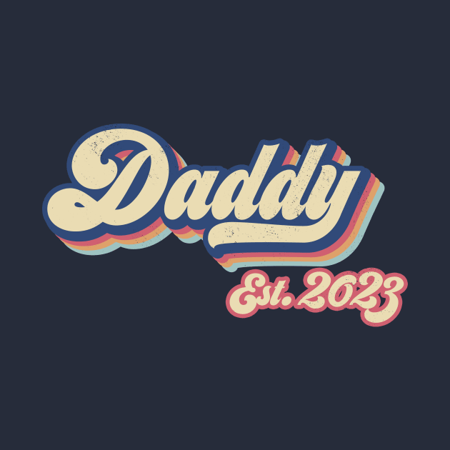 Daddy est. 2023, New Dad, Gift for dad, fathers day gift by Radarek_Design