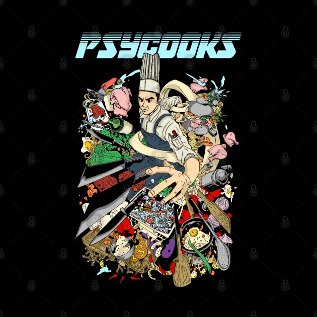 Psycooks anime tshirt by Obelixstudio