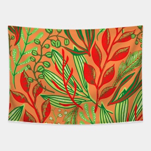 VIBRANT LEAVES Tapestry