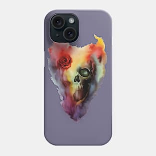 Warercolor Skull Phone Case