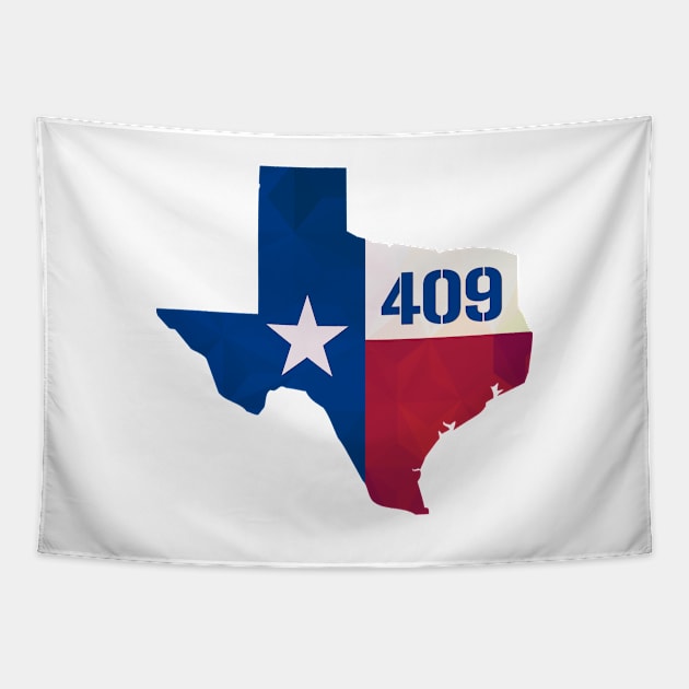 Texas USA 409 Area Code Tapestry by hoopoe