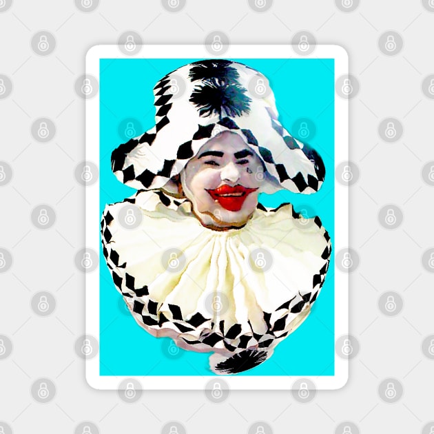 Jester Harlequin Clown Magnet by Marccelus