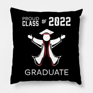 Proud class of 2022 graduate red Pillow