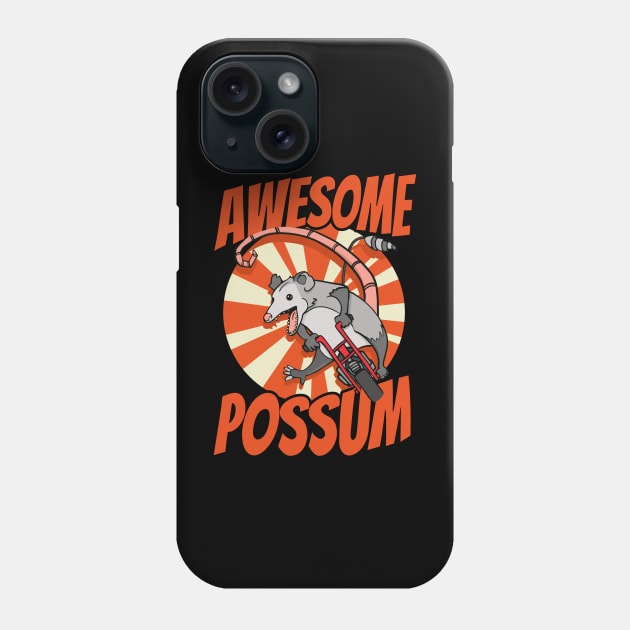 Awesome Possum Phone Case by Huhnerdieb Apparel