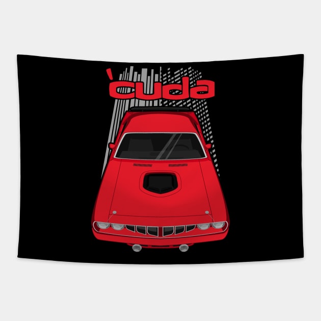 Plymouth Barracuda 1971 - Red Tapestry by V8social