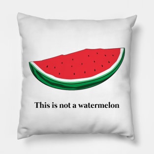 Funny This Is Not A Watermelon - Palestine Flag Pillow