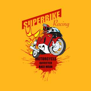 Superbike Racing Motorcycle Outfitter Race Wear, T-shirt for Men, MotorCycle Rider Tee, Biker Dad Gift T-Shirt