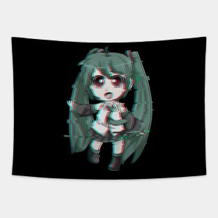 Hatsune miku glitch chibi Tapestry