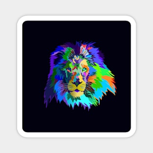 Colorful Lion Magnet