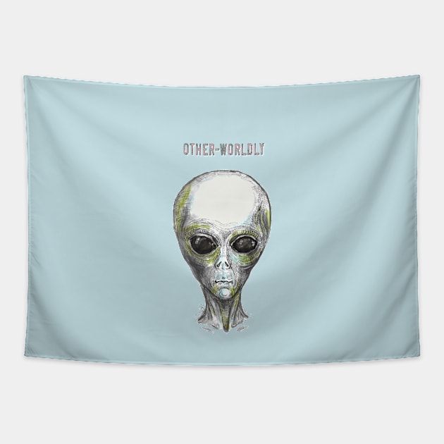 Other-worldy - Alien. Tapestry by FanitsaArt