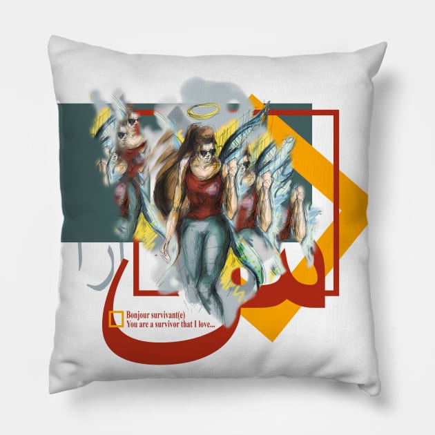 The Survivor Pillow by Sarleoma