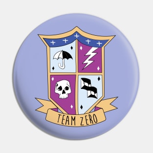 team zero the umbrella academy crest Pin