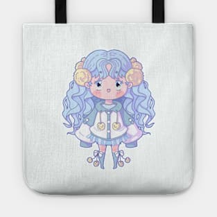 Blue Chibi Girl Tote