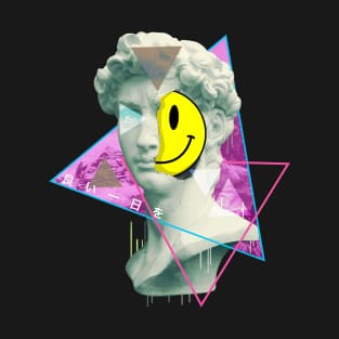 Vaporwave Have a Nice Day Statue of David Retro 1980s Art T-Shirt T-Shirt