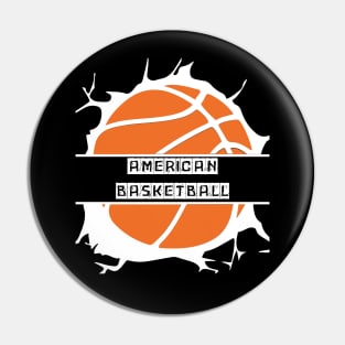 Basketball Art For a Basketball Lover Pin