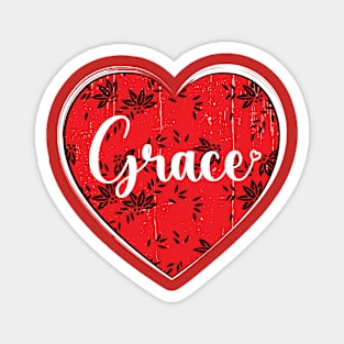 I Love Grace First Name I Heart Grace Magnet