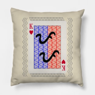 Tribal Art Playing card King / Baybayin word Papa (Father) Pillow