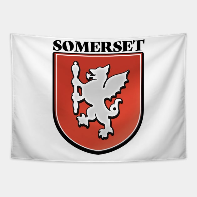 Somerset England logo Tapestry by nickemporium1