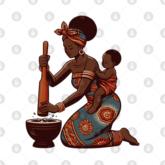 Afrocentric Mother And Baby by Graceful Designs