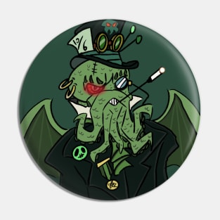 Gentleman Villain Cthulhu Pin