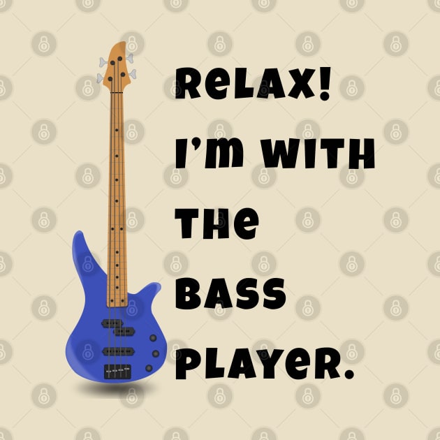 I'm With The Bass Player (Hers) by Quirky Design Collective