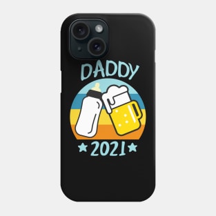 Daddy 2021 Father Papa Baby Birth funny Dad Mens Phone Case