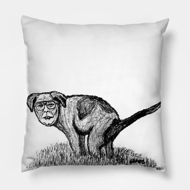 "ManDog" Pillow by Gilmore