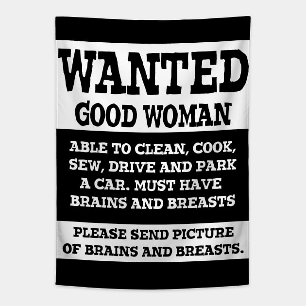 Wanted Good Woman Tapestry by Créa'RiBo