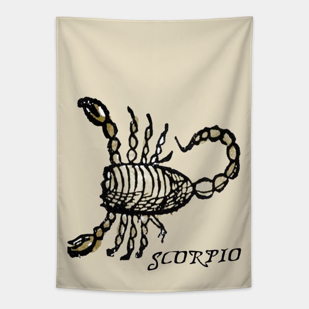 Scorpio - Medieval Astrology: Tapestry by The Blue Box