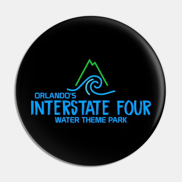 Orlando's Interstate Four Water Theme Park Pin by GrizzlyPeakApparel