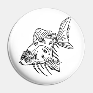 Ink Goldfish Pin