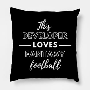 This Developer Loves Fantasy Football Pillow