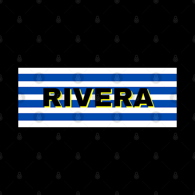 Rivera City in Uruguay Flag Stripes by aybe7elf