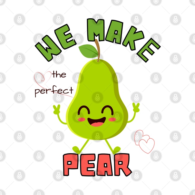 Punny Love: Cartoon Pear Perfection by Toonstruction