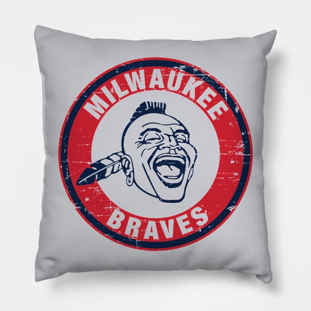 Milwaukee Braves Pillow by wifecta