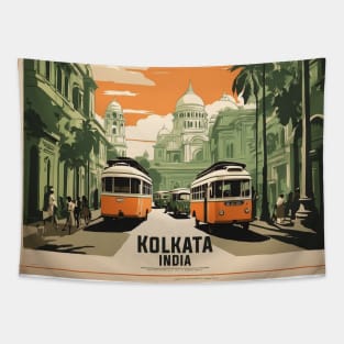 Kolkata India Vintage Tourism Travel Tapestry