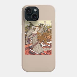 Pre-Raphaelite girl 3 (Orange) Phone Case