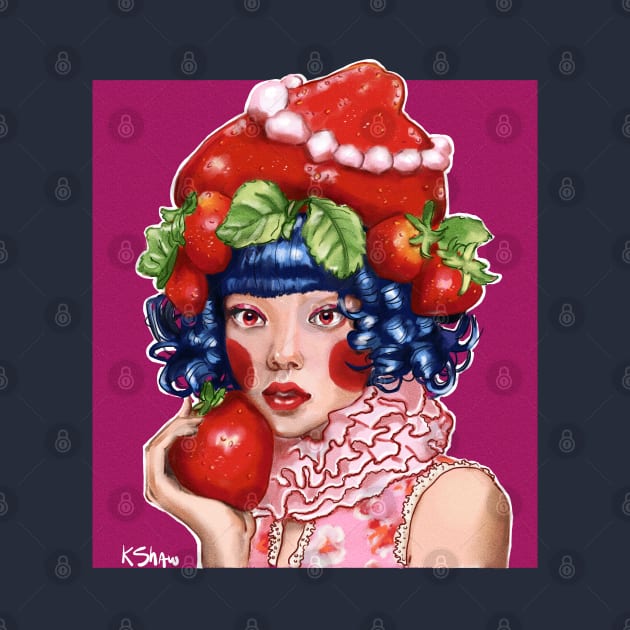 Strawberry Girl by The Art Of Kimberlee Shaw