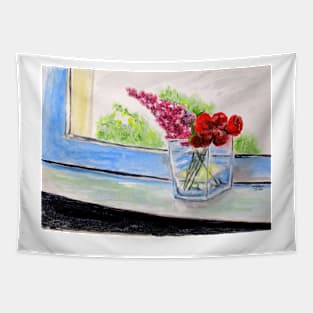 Window Bouquet Tapestry