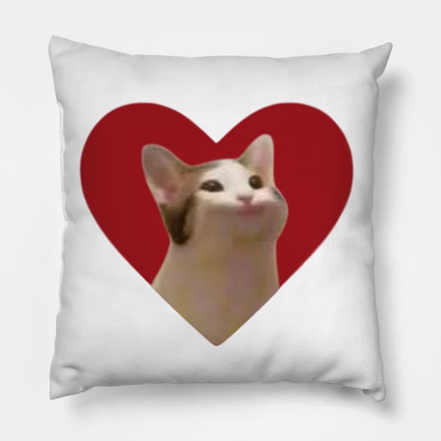 Pop Cat Pillow by Smilla