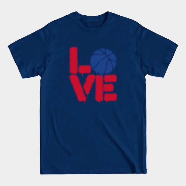 Discover BASKETBALL LOVE r/b - Knight Ink - T-Shirt