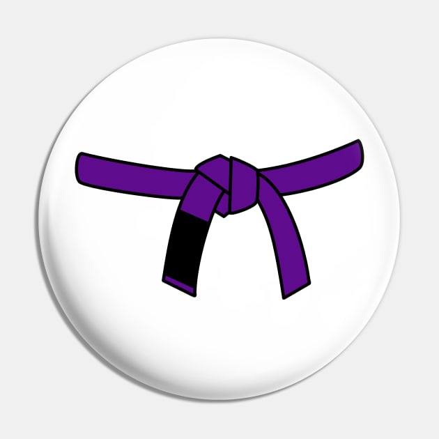 Brazilian Jiu Jitsu (BJJ) Purple Belt Pin by idlei