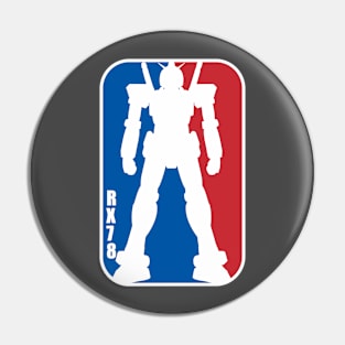 Gundam RX 78 NBA Logo basketball Pin