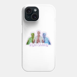 Barbie movie 2023 Ryan Gosling as Ken graphic illustration design by ironpalette Phone Case