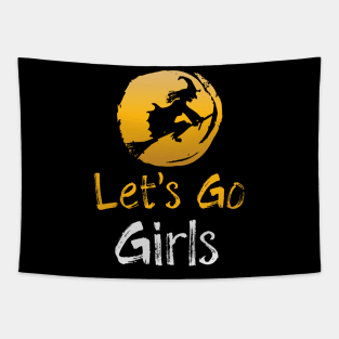 Funny Witch Broomstick Girls Women Gift Tapestry