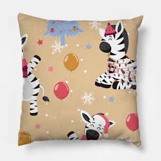 kawaii zebra Pillow