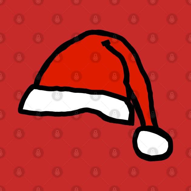 Santa Hat for Christmas by ellenhenryart