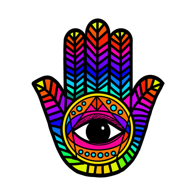 Hand of Hamsa Fatima Evil Eye Protection by livania