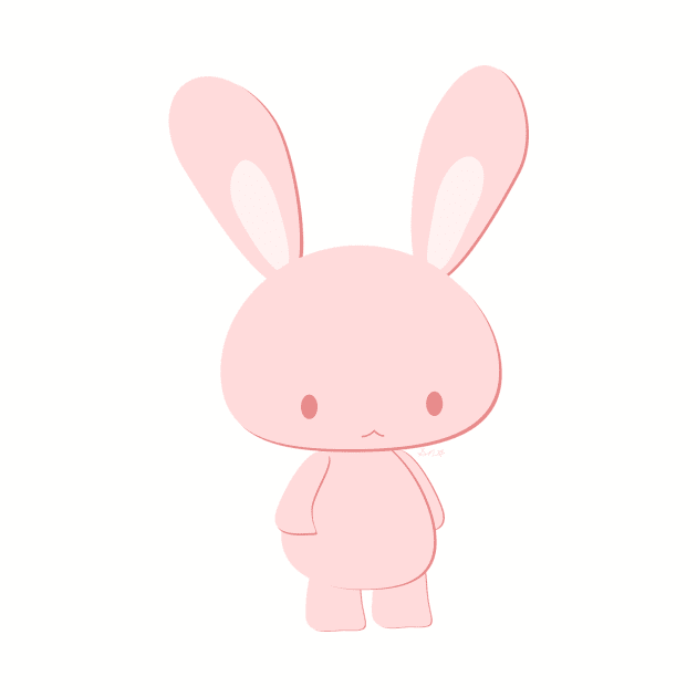 Cute Little Pink Bunny by CeeGunn