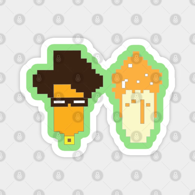 IT Crowd Roy and Moss Magnet by Pinnuendo